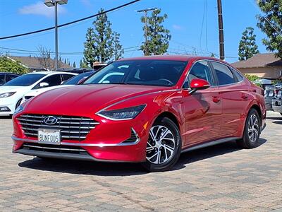 2021 Hyundai Sonata Hybrid Blue Sedan