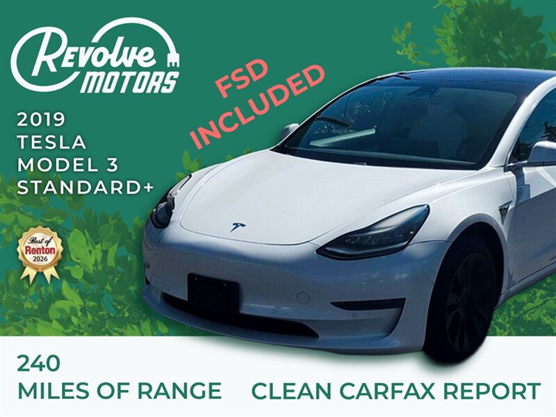 2019 Tesla Model 3 Standard Range Plus   - Photo 1 - Renton, WA 98057