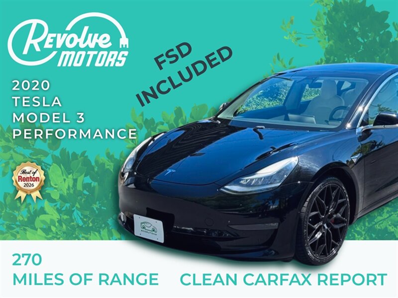 2020 Tesla Model 3 Performance   - Photo 1 - Renton, WA 98057