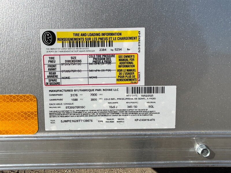 2026 Pace American 7'x16' Outback DLX 7K KP-DX8416-070 - Photo 12 - Salinas, CA 93908