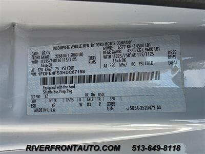 2017 Ford E450 Wheelchair Shuttle Bus   - Photo 32 - Middletown, OH 45042