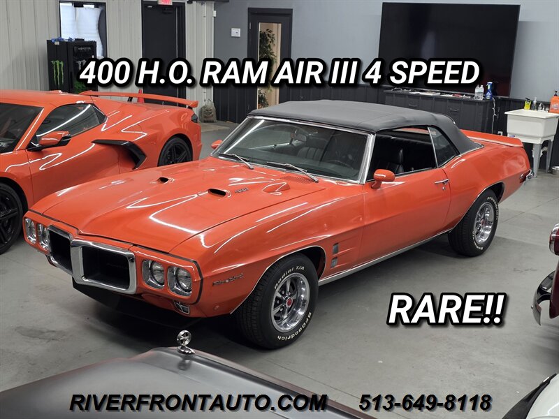 1969 Pontiac Firebird 400 H.O. Ram Air III Carousel Red   - Photo 1 - Middletown, OH 45042