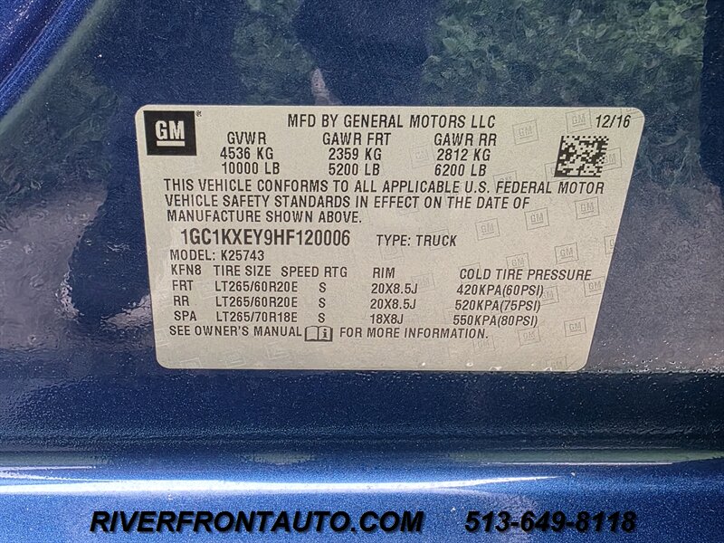 2017 Chevrolet Silverado 2500 High Country Duramax 4x4 - Photo 24 - Middletown, OH 45042