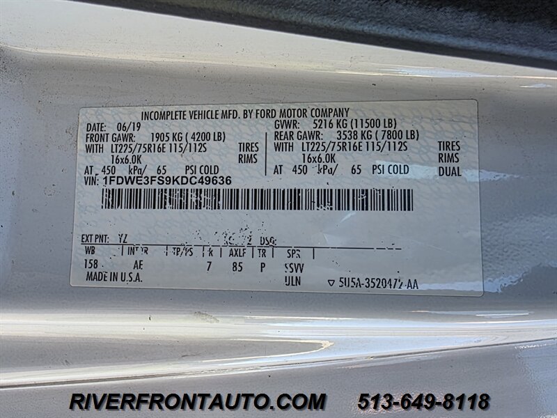 2019 Ford E-Series Chassis E-350 SD Box Truck Liftgate - Photo 15 - Middletown, OH 45042