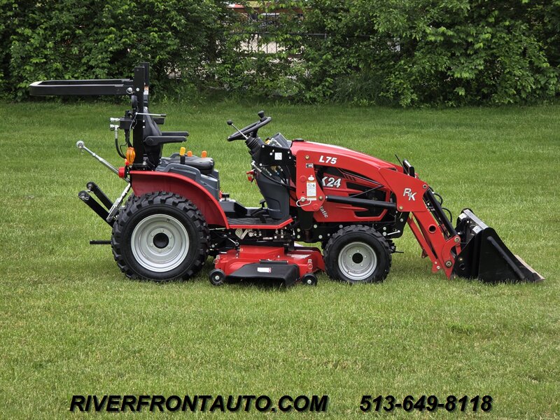 2022 Rural King RK24H Tractor 4x4 - Loader - Belly Mower - Photo 9 - Middletown, OH 45042
