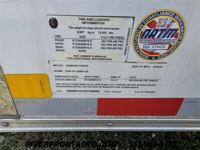 2024 Diamond Cargo 8.5 X 34 Enclosed 2 Car Hauler   - Photo 5 - Middletown, OH 45042