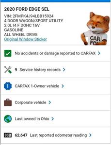 2020 Ford Edge SEL AWD 4dr Crossover   - Photo 4 - Middletown, OH 45042