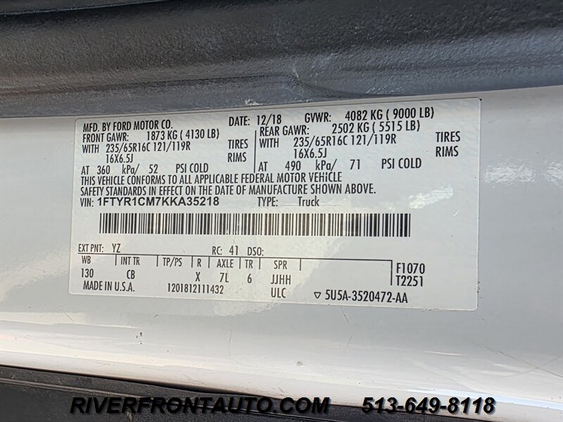 2019 Ford Transit T250 Medium Roof Cargo Van - Photo 20 - Middletown, OH 45042