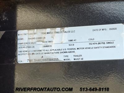 2025 TrailMaxx Trailers 40 Gooseneck   - Photo 10 - Middletown, OH 45042