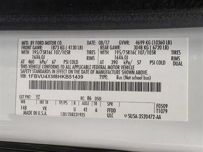 2017 Ford Transit 350 HD XL 3dr LWB High Roof DRW Extended Passenger   - Photo 42 - Middletown, OH 45042