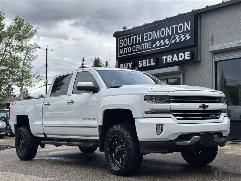 Summit White 2017 Chevrolet Silverado 1500 LTZ Z71 Crew Cab 4WD Pickup Truck Four-Wheel Drive Automatic