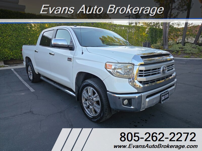 Super White 2014 Toyota Tundra 1794 CrewMax 5.7L Pickup Truck 4X2 Automatic