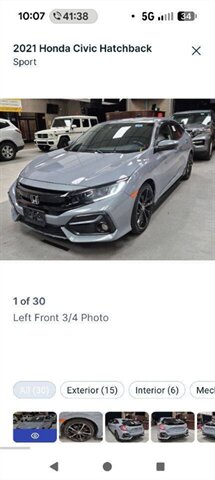 2021 Honda Civic Sport 4dr Hatchback CVT   - Photo 1 - Richmond, CA 94804