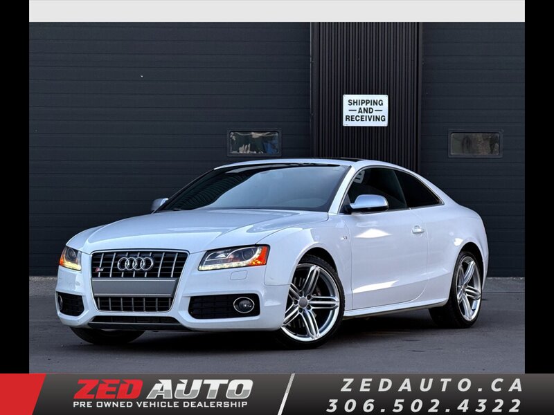 White 2010 Audi S5 Coupe 6-Speed Manual